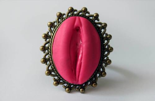 Porn photo coolstoryfuckface:  vulva rings made by catstache