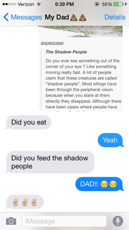 lolcliffoconda:  I was serious and my dad just.. 