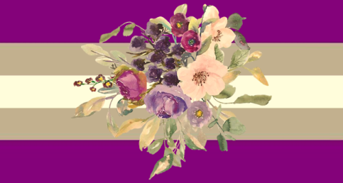 Request: A floral graysexual flag for anonymous! I felt bad about the mix-up with what flag ya wante