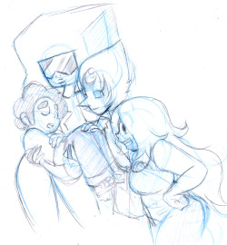 Princesssilverglow:  I Enjoy Drawing A Sleepy Steven Carried By One Of The Gems….