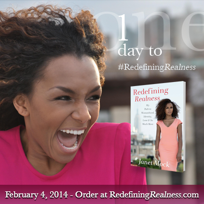 janetmock:  One day until my book is finally here!!! This is such a dream. 