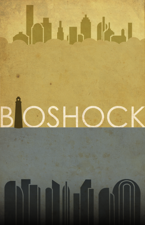 myrtletoearth:  Bioshock Poster by AdmiralFlapPlak
