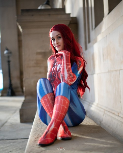 #Marvel&rsquo;s #SpideySuit #Maryjane #Cosplayer @megjc_cosplay . . #spidermancosplay #spidermj 