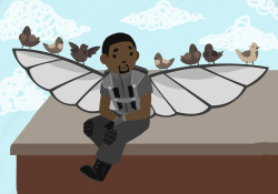 flightybuttlass:  Sam Wilson: actual prince and friend to all birds