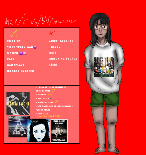 Plus: I Like The Beatles, My Fav Color Is Red And I Love To Read Books Of Thriller/Horror