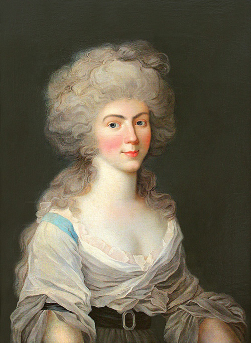 Augusta Wilhelmine of Hesse-Darmstadt, Duchess of Zweibrücken by Johann Heinrich Schröder, 1790