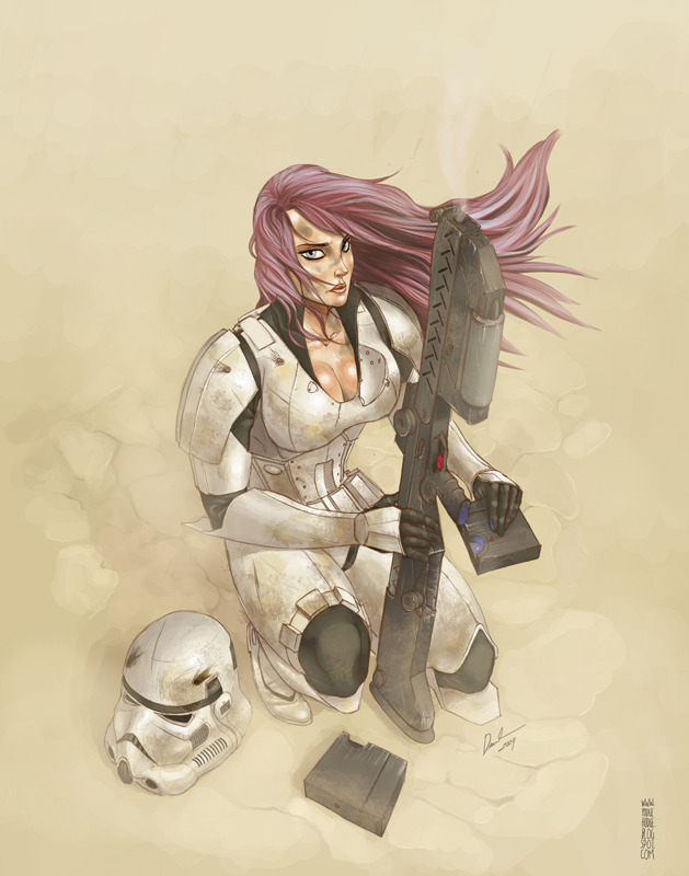 starwarsfanmedia:  One of the most accurate Femtrooper armor drawings i have seen