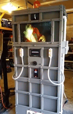 gifak-net:  video:   This Zombie Containment Unit Prop is Terrifyingly Awesome   