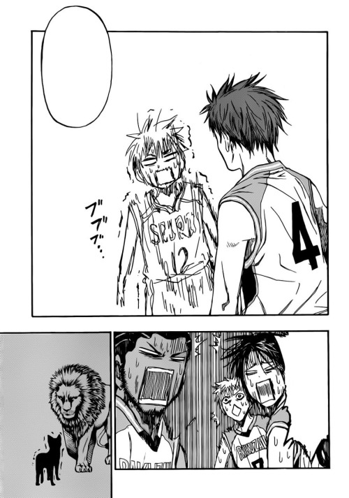 latterdayotaku:  Not sure, but beginning to suspect that Fujimaki ships AkaFuri… …also, Himuro’s derp faissu is EPIC 