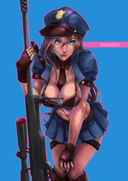 lol-fanartfordays:  Officer Caitlyn by MonoriRogue 