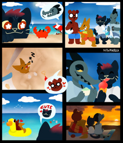 nitwmaebea:  My submission for the LITW Discord’s art ContestNight In The Woods: Photo Collections_05 - SUMMER BREAKClick here for a link for better resolution + zoom in and here’s the sketch