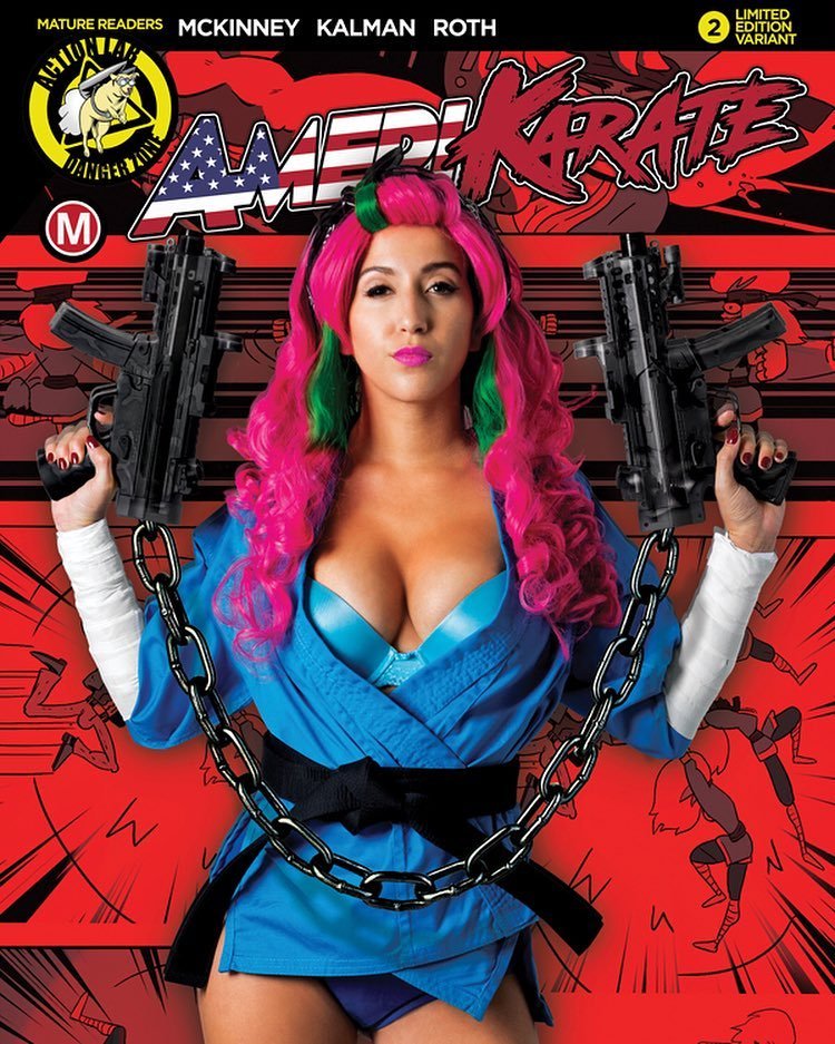 Tonight the @amerikarate team will be signing @meltdowncomics just in time for the