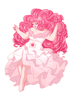 palolabg:  Aesthetic wise when i think of Rose’s character i picture huge dresses and wedding cakes with big buttercream roses; which is what i used for reference/inspiration to design this dress. I wanted to capture something really delicate, but also