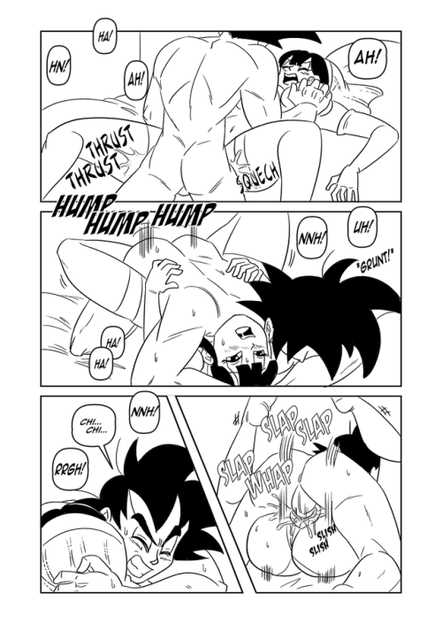 Porn Goku and Chichi: Wedding Night Pgs15-18 photos