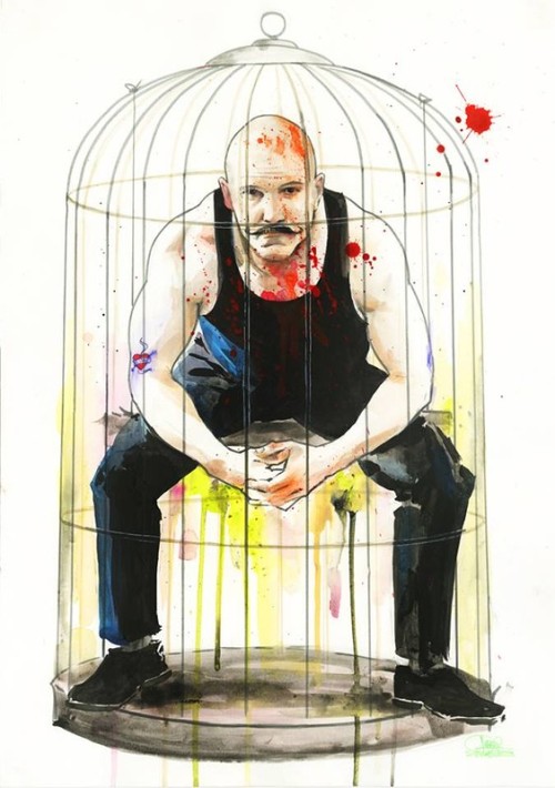 crossconnectmag:    Grunge Art by Lora Zombie  Born in a small town in Russia, in 1990,   Lora Zombie   (previously)       was set on becoming an artist a very early age. The self-taught painter first gained recognition in the late 2000s as her work