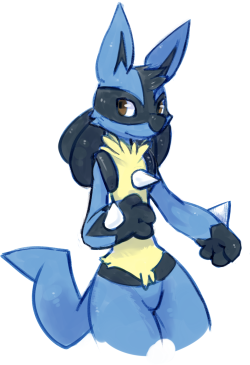 dan-rowbell:  Heres a lucario for dewwydarts