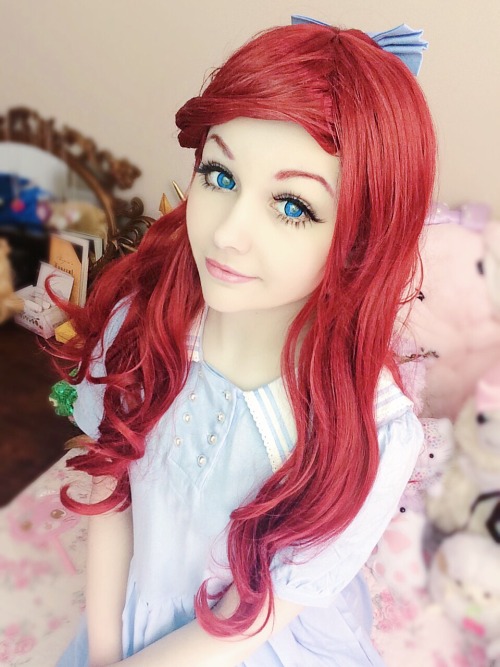 Porn eikkibunny:  Tried on my Ariel wig! I can’t photos