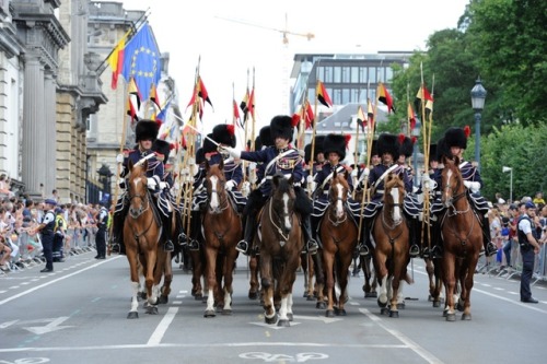 the royal mounted escort of belgium