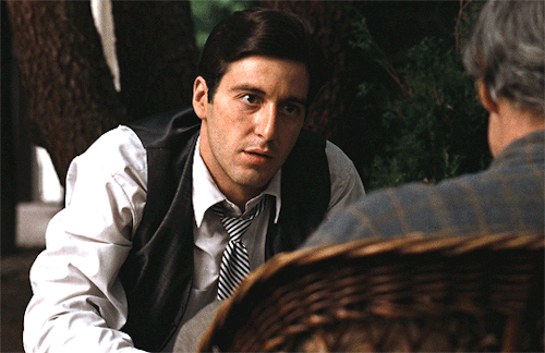 jakeledgers:    Al Pacino as    Michael Corleone   in  The Godfather (1972) Dir. Francis Ford Coppola  