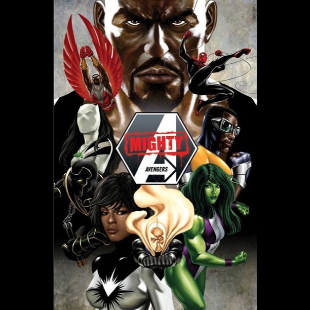 #avengers #mightyavengers #lukecage #monicarambea #falcon #bluemarvel #powerman #shehulk