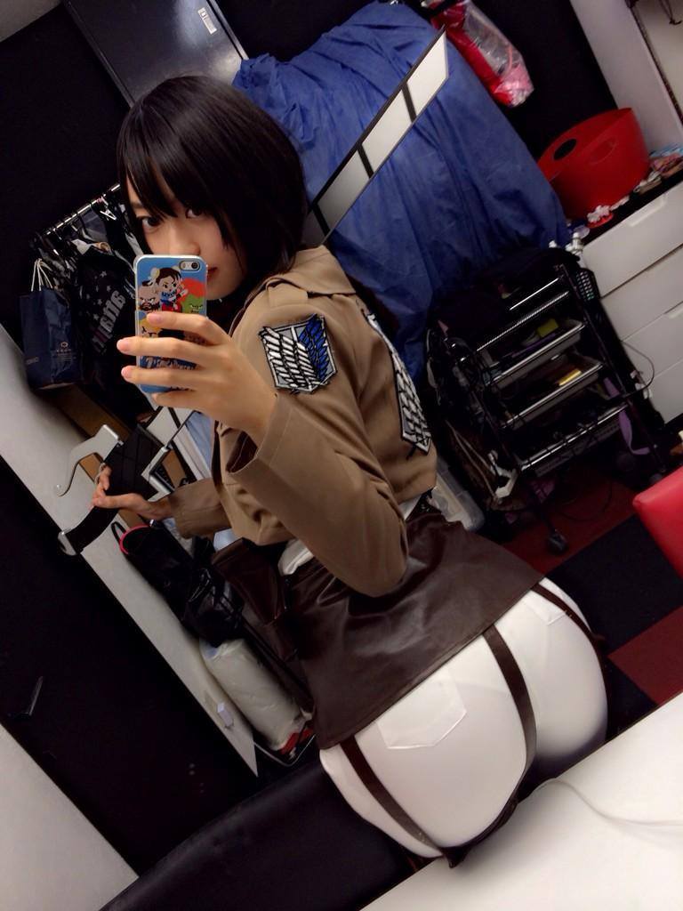 kuudererules:  Yuka Kuramochi cosplay as Mikasa Ackerman from Shingeki no Kyojin