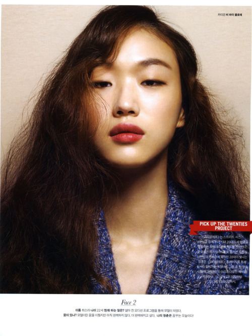 Korean Sora Choi with a height of 178.5 centimeters won the TOP MODEL Korea cycle 3 and is now signe