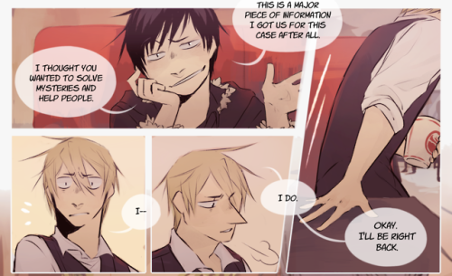 koshigaeru: Izaya does finish all of the coffee Shizuo buys for him, and another cup of tea besides.