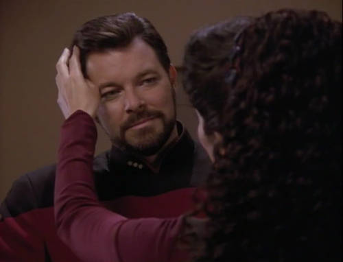 pop-a-caprica:  Troi: Ode to Psyche. John Keats. Riker: Open it. Troi: “To Will, all my love, 
