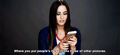 dailydemigifs:Demi Lovato Shows Us The Last Thing on Her Phone | Glamour