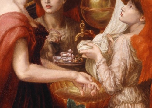 a-little-bit-pre-raphaelite:detail La Bella Mano, 1875, Dante Gabriel Rossetti