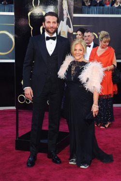 gyllenhaals:  Bradley Cooper and Gloria Cooper at the 85th Annual Academy Awards 