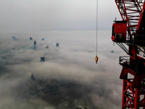 from89:   Photographer Wei Gensheng has taken advantage of multiple opportunities as a crane operato