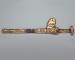 nejisballsack:  museum-of-artifacts:  Scythian gold sword,7th century BC   I totally thought this was a comedic dildo at first