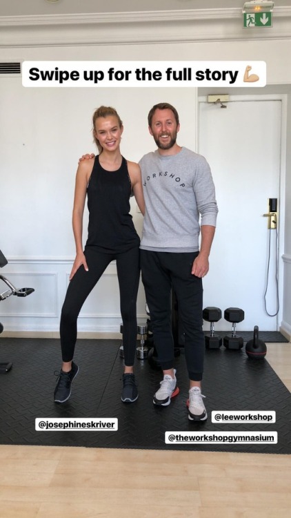 Josephine Skriver with Lee Mullins for British Vogue.