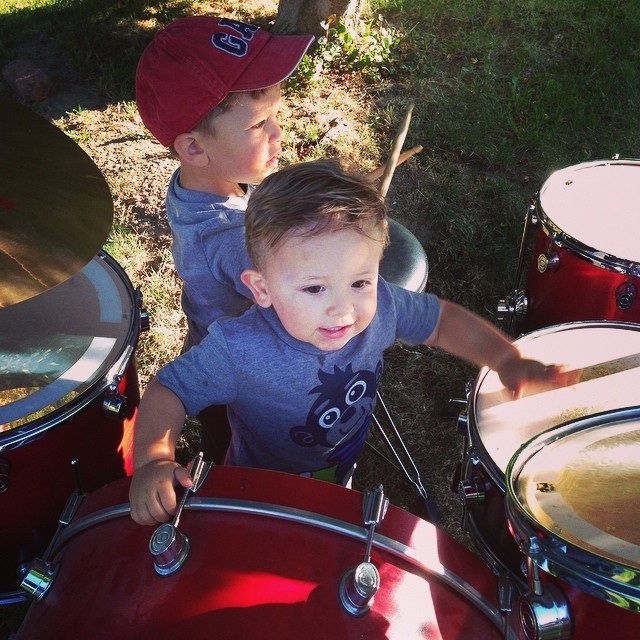 My boys got rhythm! Lots of fun at our annual block party.