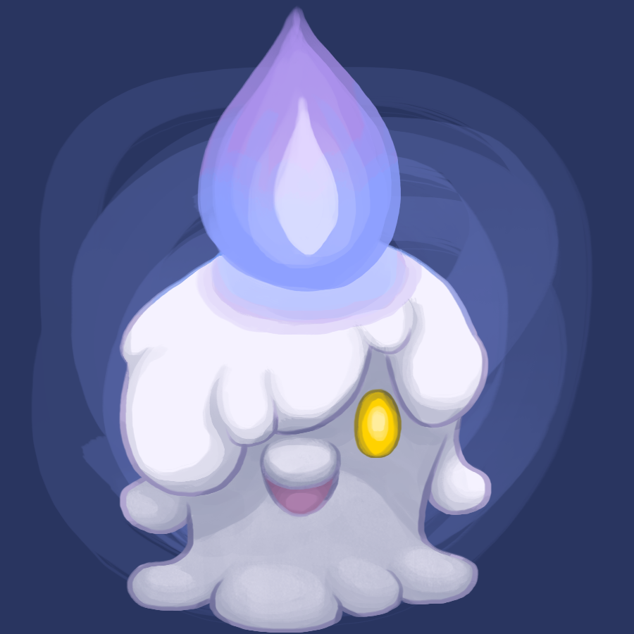 zeefsterart:  Poketober Day 3 - Litwick Litwick shines a light that absorbs the life