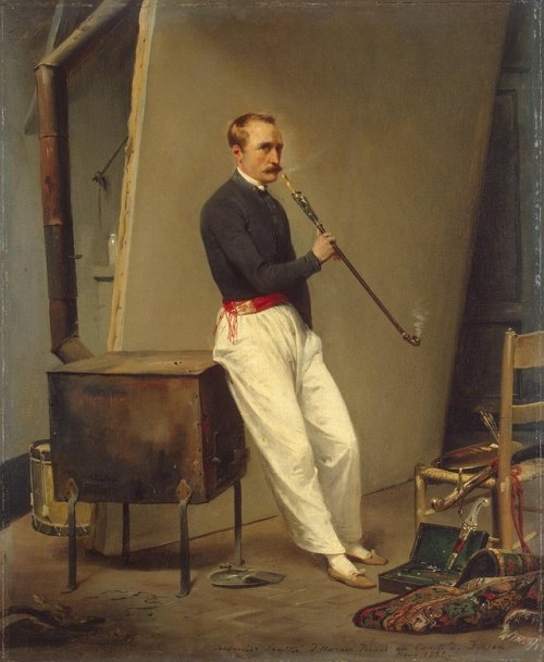 history-of-fashion: 1835 Horace Vernet - Self-portrait (State Hermitage Museum)