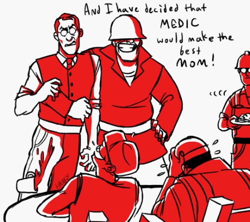 sir-hankypants: Some fanart of the fanfic [All I want to be…] Don’t be mad medic, he me