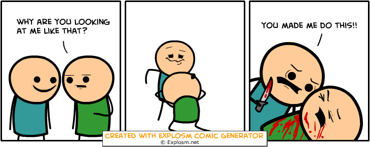 durkin62:  Alright, I kinda like the new cyanide and happiness random generator. 