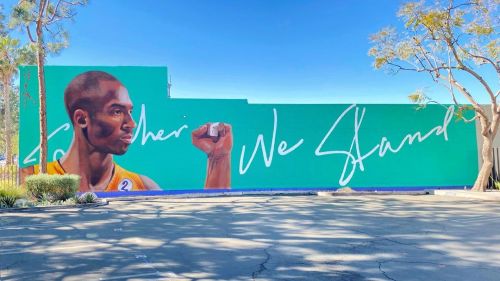 ‘Together We Stand’ Recent Kobe tribute mural by Robert Vargas in Culver City.