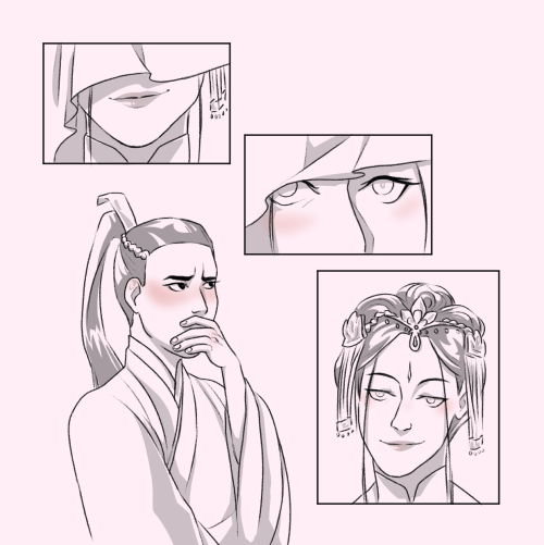 Me and my friend collaborated for Liushen week! Check out these scenes and more in her fic: Tired of