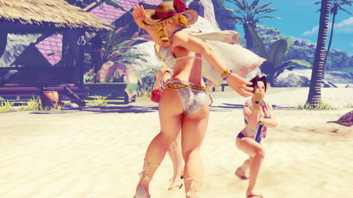 gameswithgreatbutts:  Character: Karin Kanzuki (Swimsuit) Game: Street Fighter V Click here for more butts 