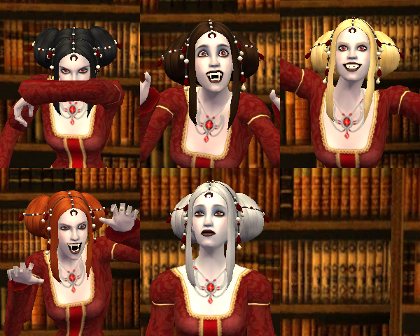 Meduza's place — Two hairstyles for female vampires