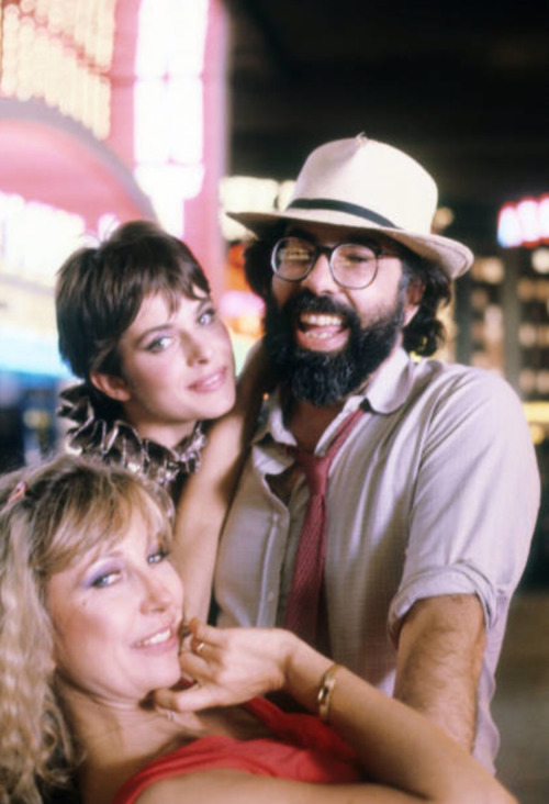 Teri Garr, Nastassja Kinski and Director Francis Ford Coppola on the set of One from the Heart.