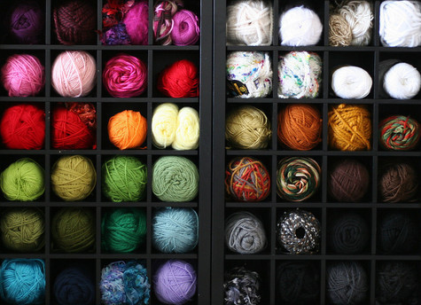 touchecrochet:  wine rack for yarn storage!  MY YARN PROBLEM IS SOLVED