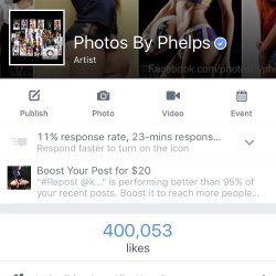 Hard work and awesome imagery due to unique and eye catching models.. I&rsquo;ve reached 400,000 likes!!!! So thank you to everyone who likes my work&hellip;.models who travel distances and to those I call friend. Thank you always for helping to make