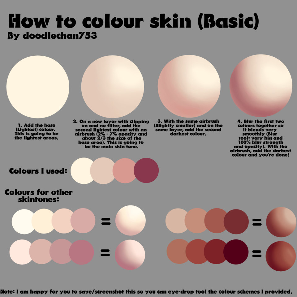 Quick Tutorial - How to Color a Base in Kleki