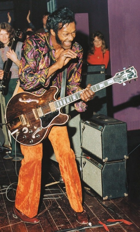 soundsof71:Chuck Berry, Bournemouth Dorset, January 16 1973, via forestdweller 