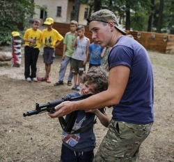 fnhfal:  Azov regiment youth training camp.  HELL YES! Start them young do it right!!