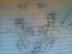 Did some fan art. but in the middle of a great war. the three up top are Blood mane(left) Anthony(middle) and Shawntee(right) not the best resolution&hellip;. Anthony remembering a time of peace before the bloodshed. if anyone is really looking at this